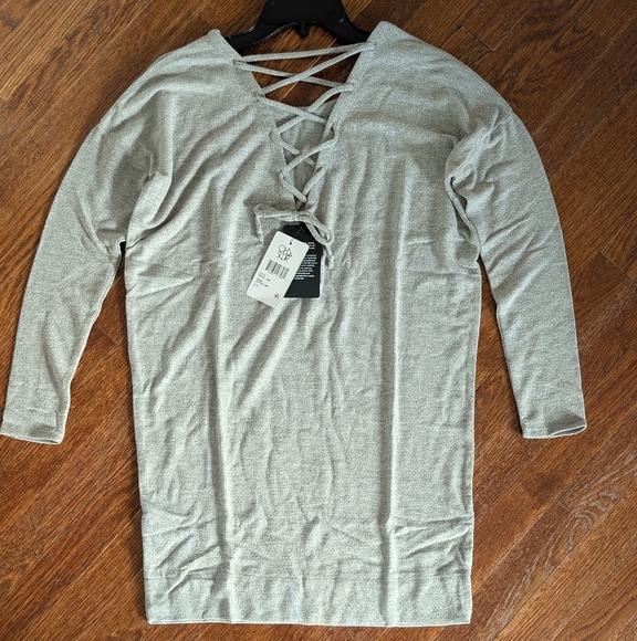 *NEW* Chaser Brand Heather Gray Tunic Top - Size Small NWT - Picture 1 of 6